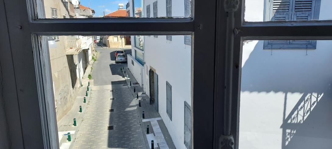 showing the view from the meeting room window